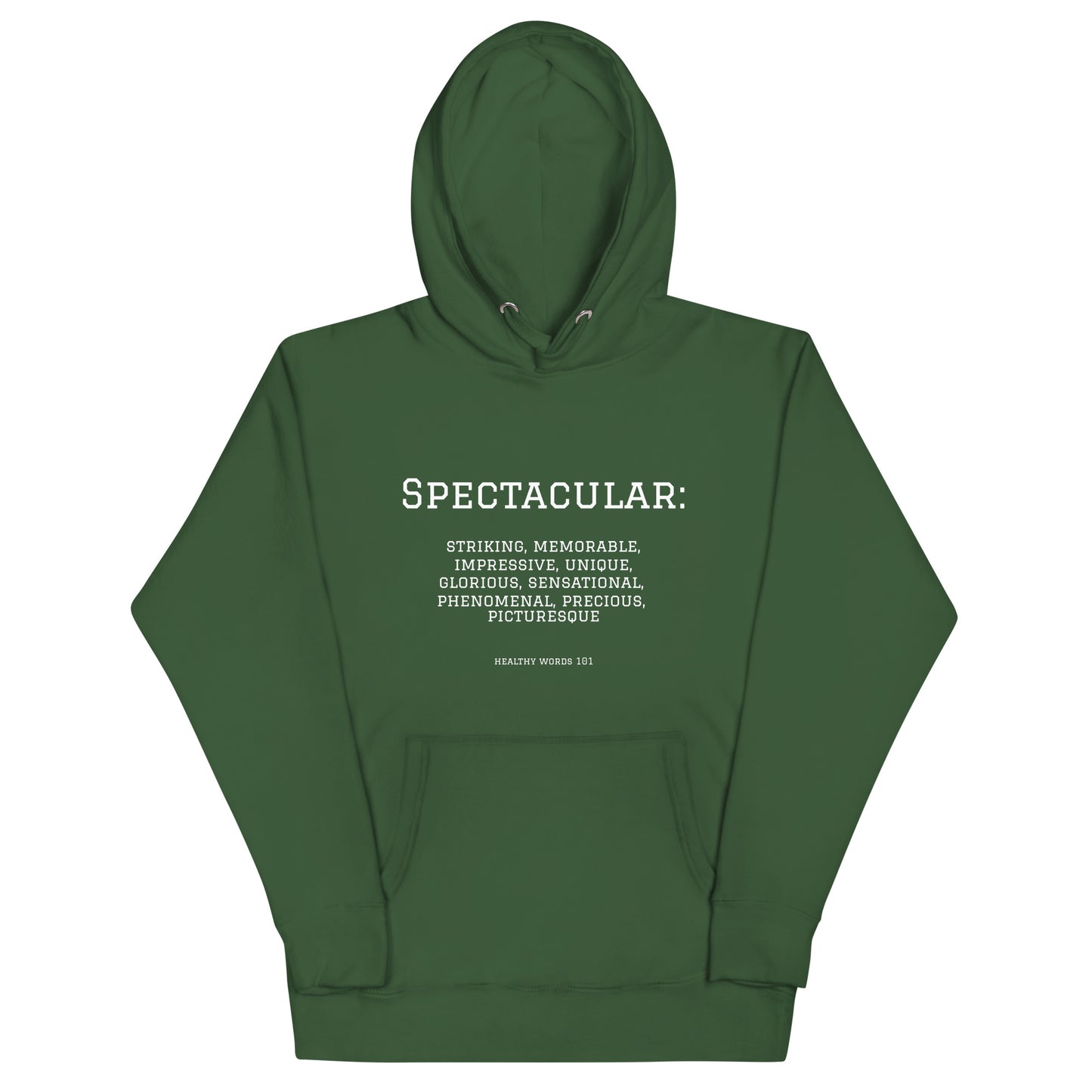Healthy Words® "spectacular" Hoodie
