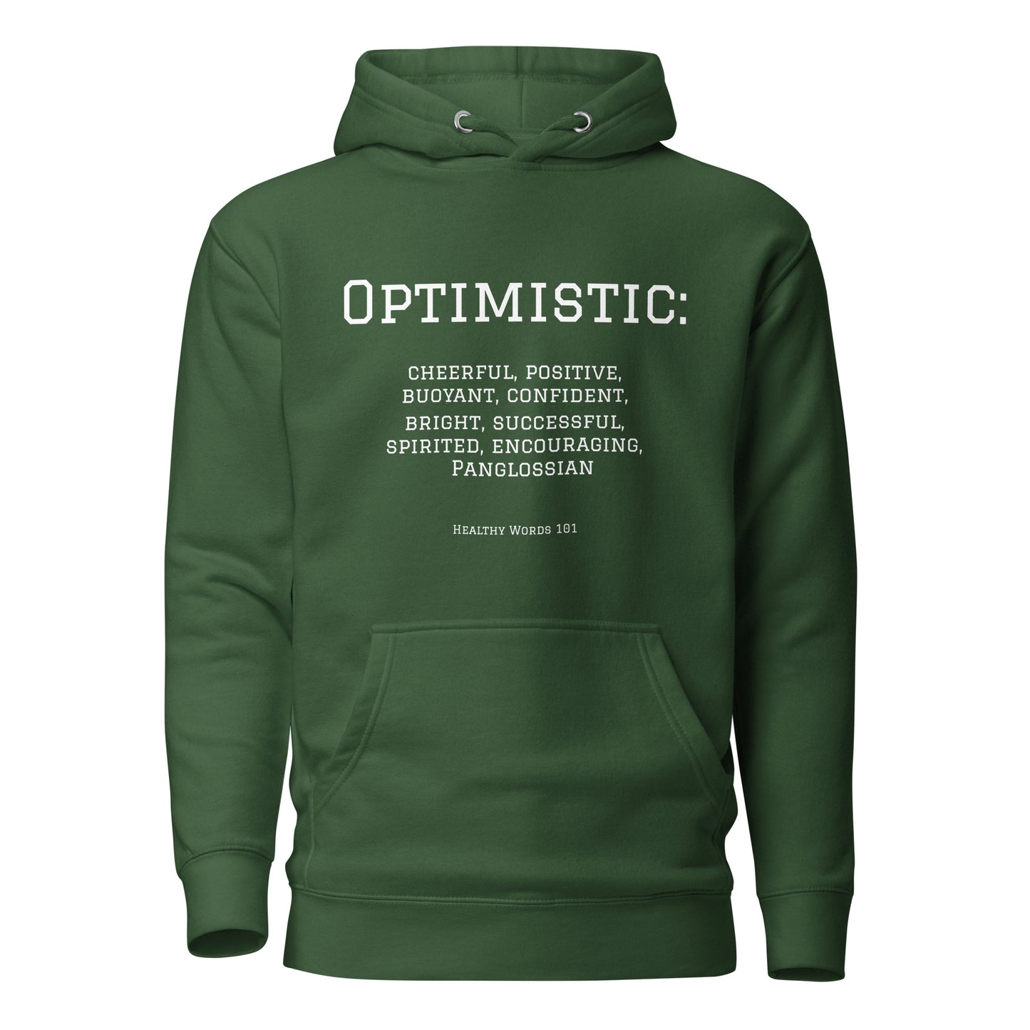Healthy Words® "optimistic" Hoodie