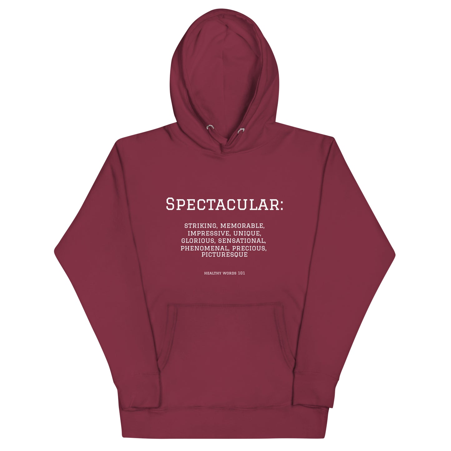 Healthy Words® "spectacular" Hoodie