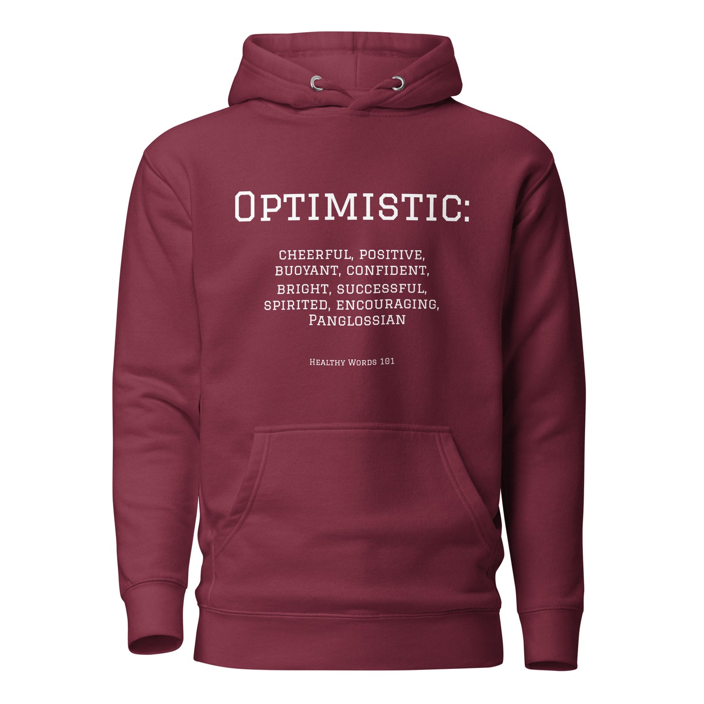 Healthy Words® "optimistic" Hoodie