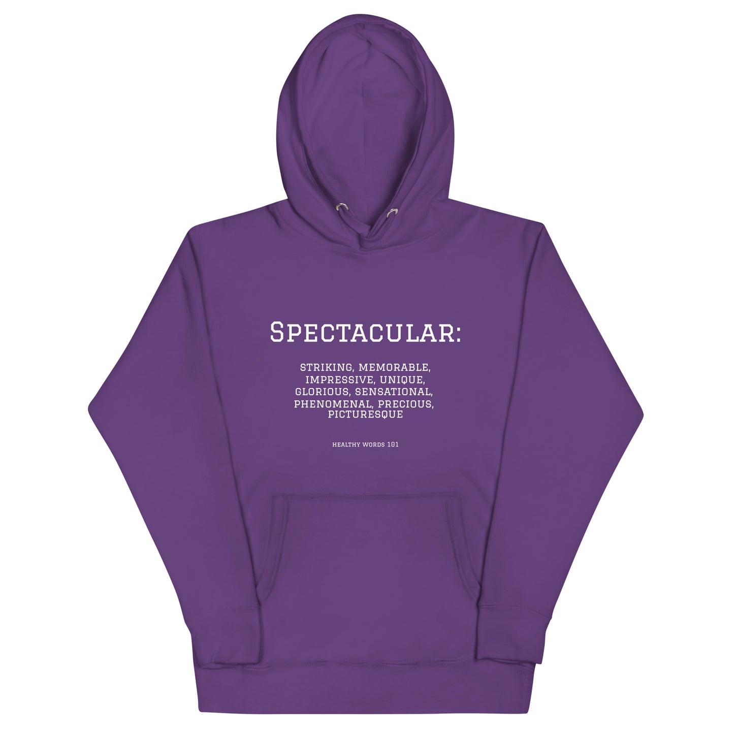 Healthy Words® "spectacular" Hoodie