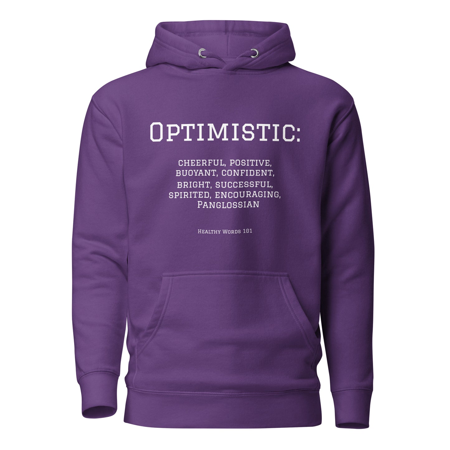 Healthy Words® "optimistic" Hoodie