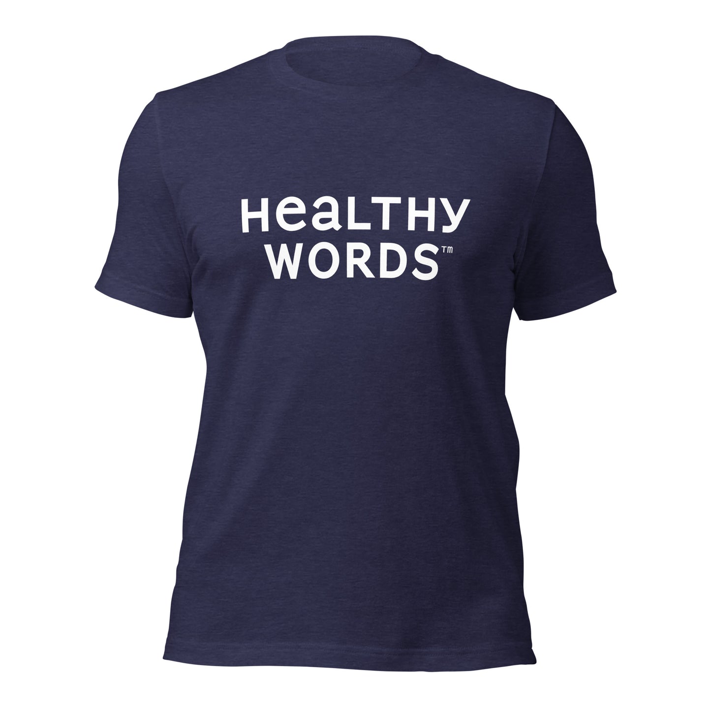Healthy Words® white font t-shirt