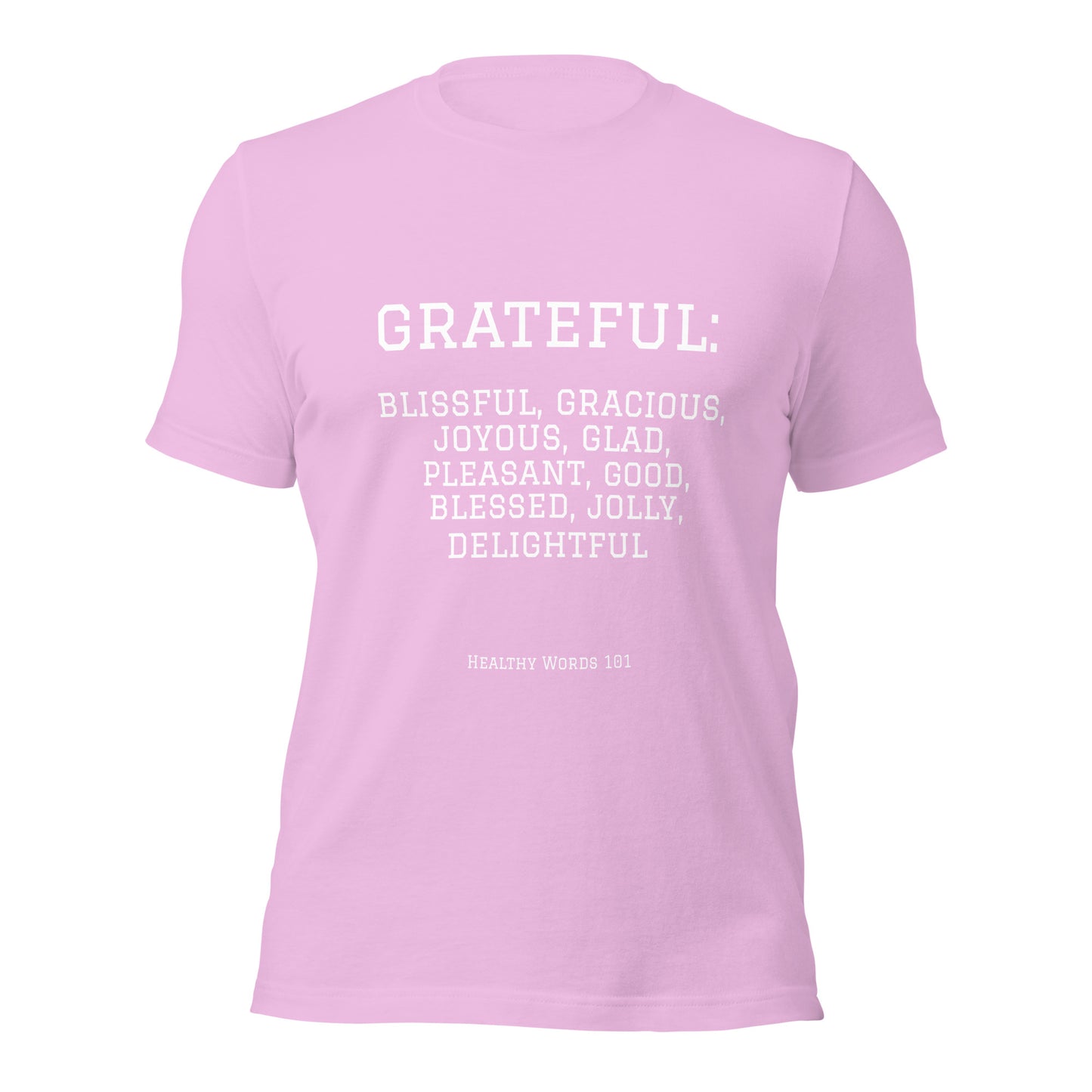 Healthy Words® "grateful" t-shirt