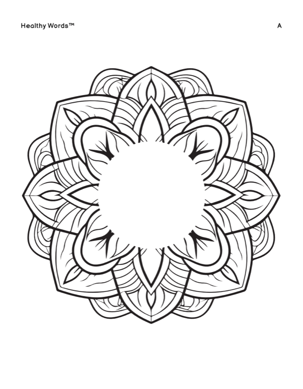 Healthy Words® Coloring Book