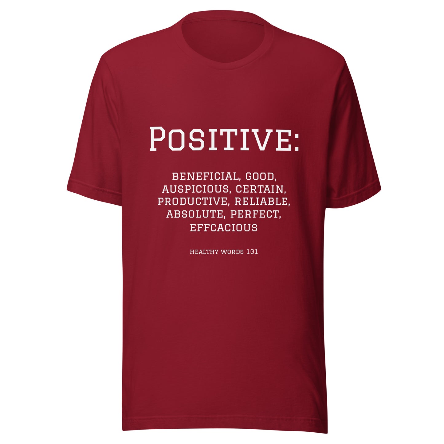 Healthy Words® "positive" t-shirt