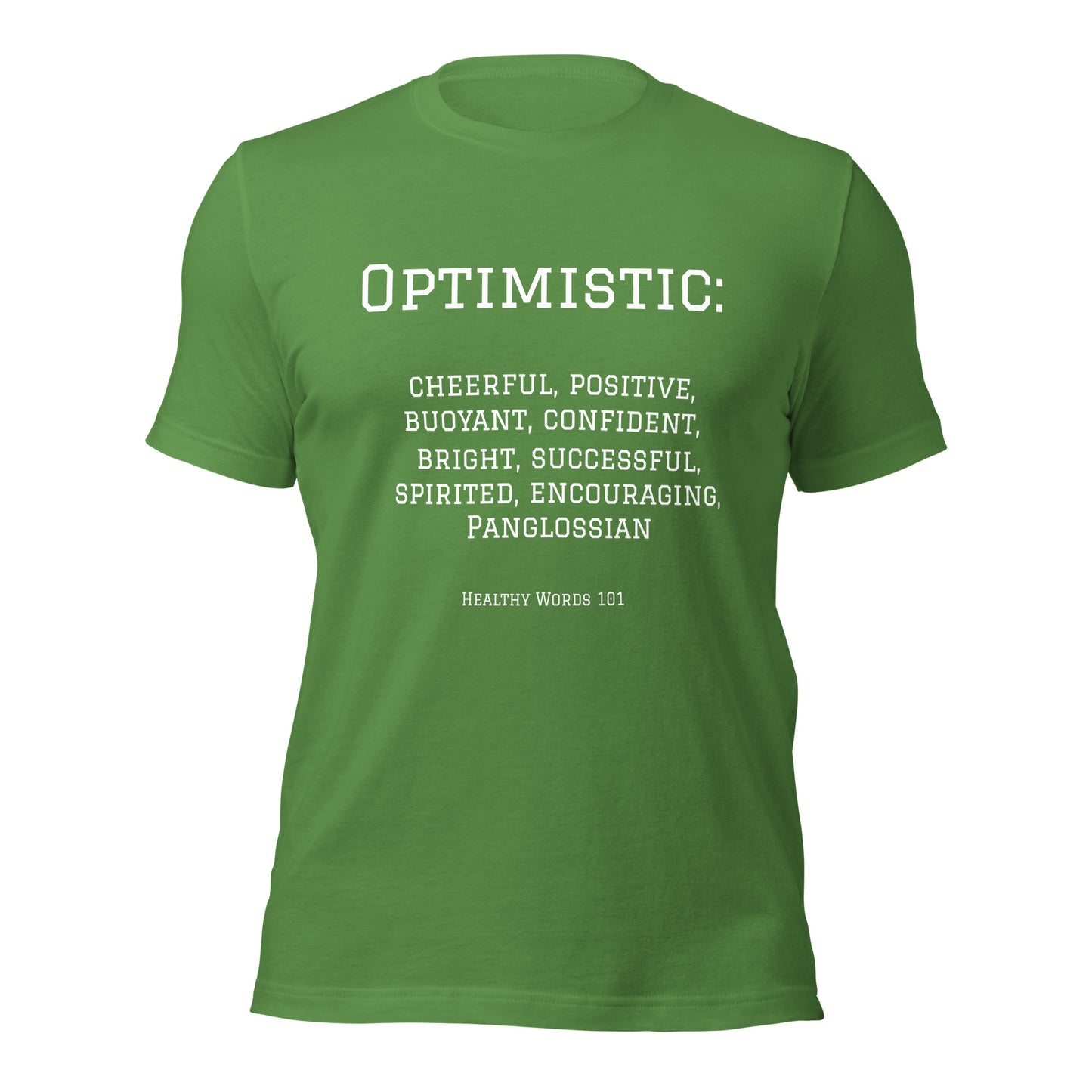 Healthy Words® "optimistic" t-shirt